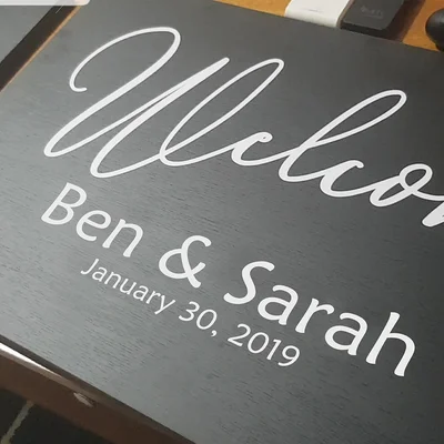 Wedding Sign - Custom event vinyl lettering